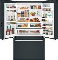 CWE23SP3MD1 Cafe Counter Depth French Door Smart Refrigerator - 23.1 cu. ft., 36 Inch Matte Black-2