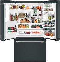 CYE22TP3MD1 Cafe Counter Depth French Door Smart Refrigerator with Hot Water Dispenser - 22.2 cu. ft., 36 Inch Matte Black-2