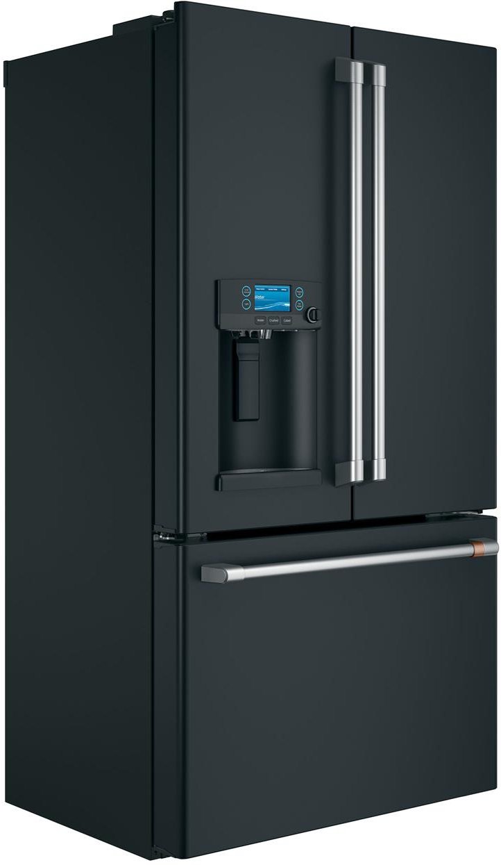 CYE22TP3MD1 Cafe Counter Depth French Door Smart Refrigerator with Hot Water Dispenser - 22.2 cu. ft., 36 Inch Matte Black-5