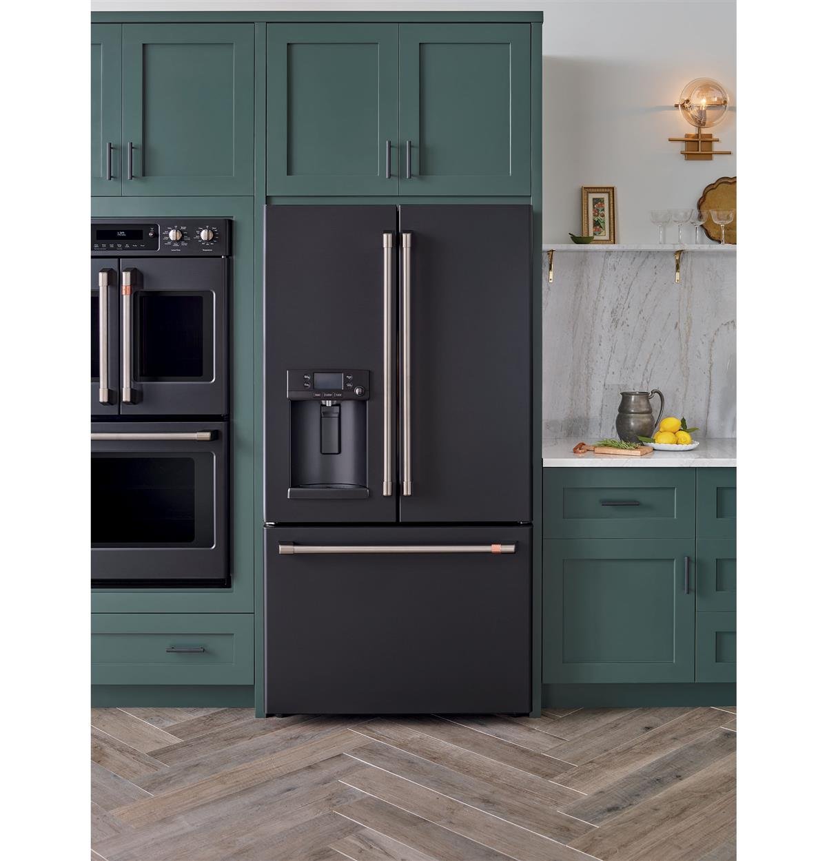 CYE22TP3MD1 Cafe Counter Depth French Door Smart Refrigerator with Hot Water Dispenser - 22.2 cu. ft., 36 Inch Matte Black-6