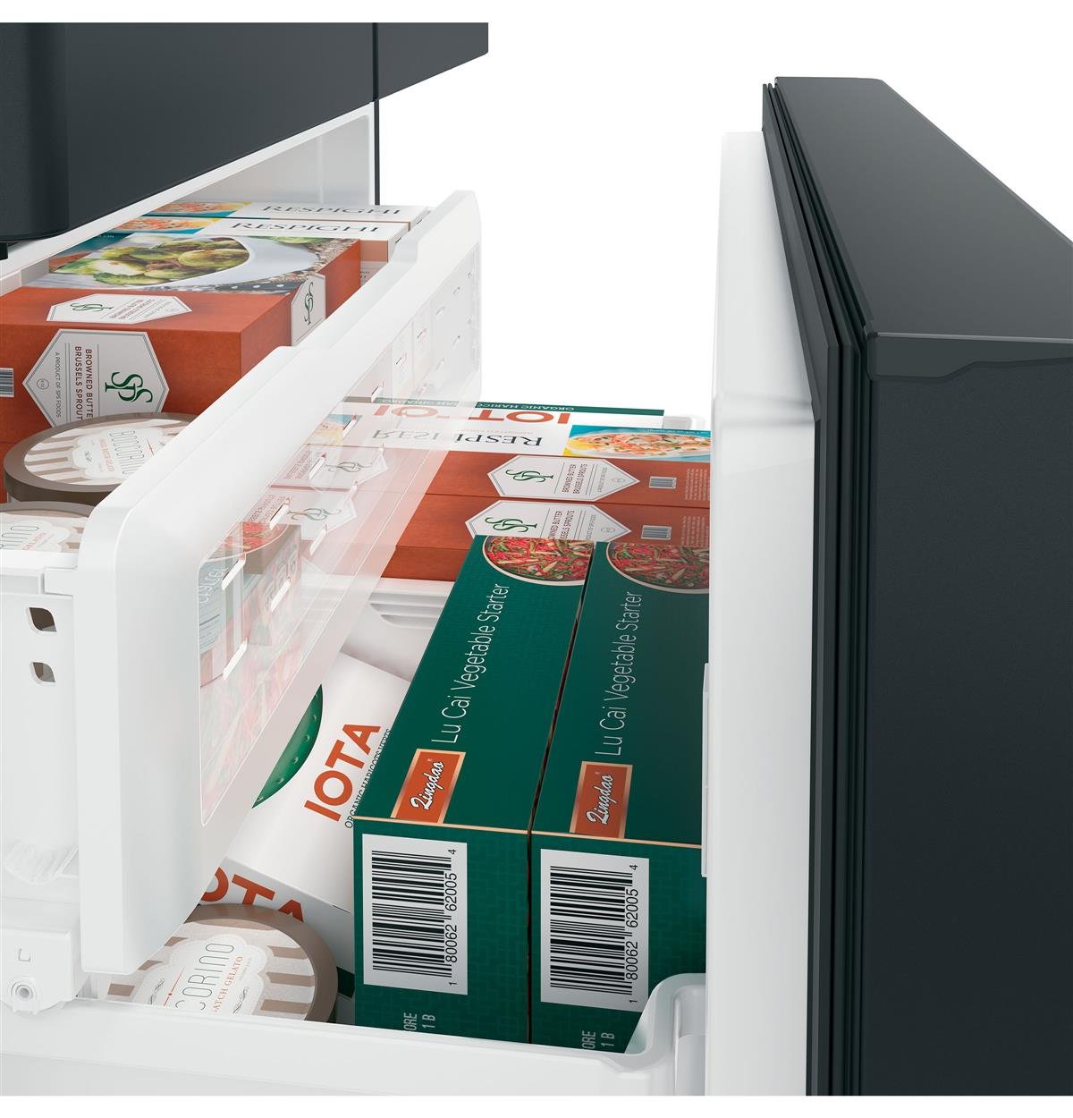 CYE22TP3MD1 Cafe Counter Depth French Door Smart Refrigerator with Hot Water Dispenser - 22.2 cu. ft., 36 Inch Matte Black-7