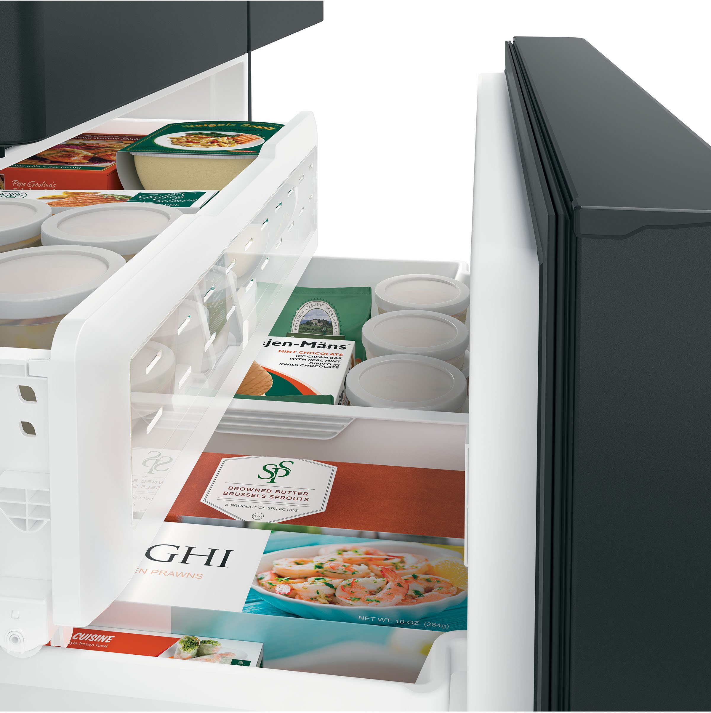 CFE28TP3MD1 Cafe 27.8 cu. ft. French Door Smart Refrigerator with Hot Water Dispenser - 36 Inch Matte Black-6