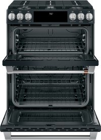 CGS750P3MD1 Cafe 30 Slide-In Gas Double Oven with Convection Range - Matte Black-3