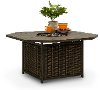 Brown Slat Top 47 Inch Patio Fire Pit - Davenport