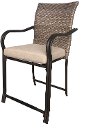 Wicker Patio Bar Chair - Oxford