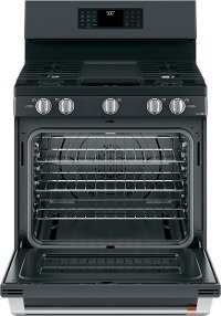 CGB500P3MD1 Cafe 30 Free-Standing Gas Oven with Convection Range - Matte Black-3