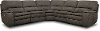 Silver Gray 5 Piece Power Reclining Sectional Sofa - Cyprus