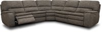 Silver Gray 5 Piece Power Reclining Sectional Sofa - Cyprus-3