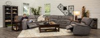 Silver Gray 6 Piece Power Reclining Sectional Sofa - Cyprus-5