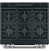 C2S900P3MD1 Café 30 Front Control Dual-Fuel Convection Range - Matte Black-3