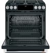 C2S900P3MD1 Café 30 Front Control Dual-Fuel Convection Range - Matte Black-6