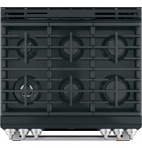 C2S900P3MD1 Cafe 30 Front Control Dual-Fuel Convection Range - Matte Black-3