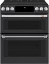 CES750P3MD1 Cafe Slide-In Front Control Convection Double Oven Smart Range - Matte Black