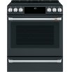 CHS900P3MD1 Café Front Control Induction and Convection Range with Warming Drawer - Matte Black-2