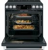CHS900P3MD1 Café Front Control Induction and Convection Range with Warming Drawer - Matte Black-7