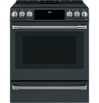 CHS900P3MD1 Cafe Front Control Convection Smart Range with Warming Drawer - Matte Black