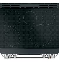 CHS900P3MD1 Cafe Front Control Convection Smart Range with Warming Drawer - Matte Black-3