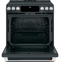 CHS900P3MD1 Cafe Front Control Convection Smart Range with Warming Drawer - Matte Black-4