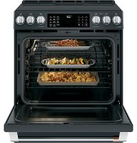 CHS900P3MD1 Cafe Front Control Convection Smart Range with Warming Drawer - Matte Black-7