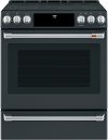 CES700P3M3D1 Café Front Control Radiant and Convection Range with Warming Drawer - Matte Black-1