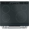 CES700P3M3D1 Café Front Control Radiant and Convection Range with Warming Drawer - Matte Black-2