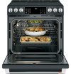 CES700P3M3D1 Café Front Control Radiant and Convection Range with Warming Drawer - Matte Black-5