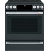CES700P3M3D1 Café Front Control Radiant and Convection Range with Warming Drawer - Matte Black-7
