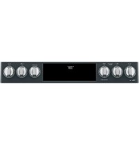 CES700P3MD1 Cafe Front Control Radiant and Convection Smart Range with Warming Drawer - Matte Black-4
