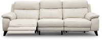Frost White Leather-Match Power Reclining Sofa - Venice-2