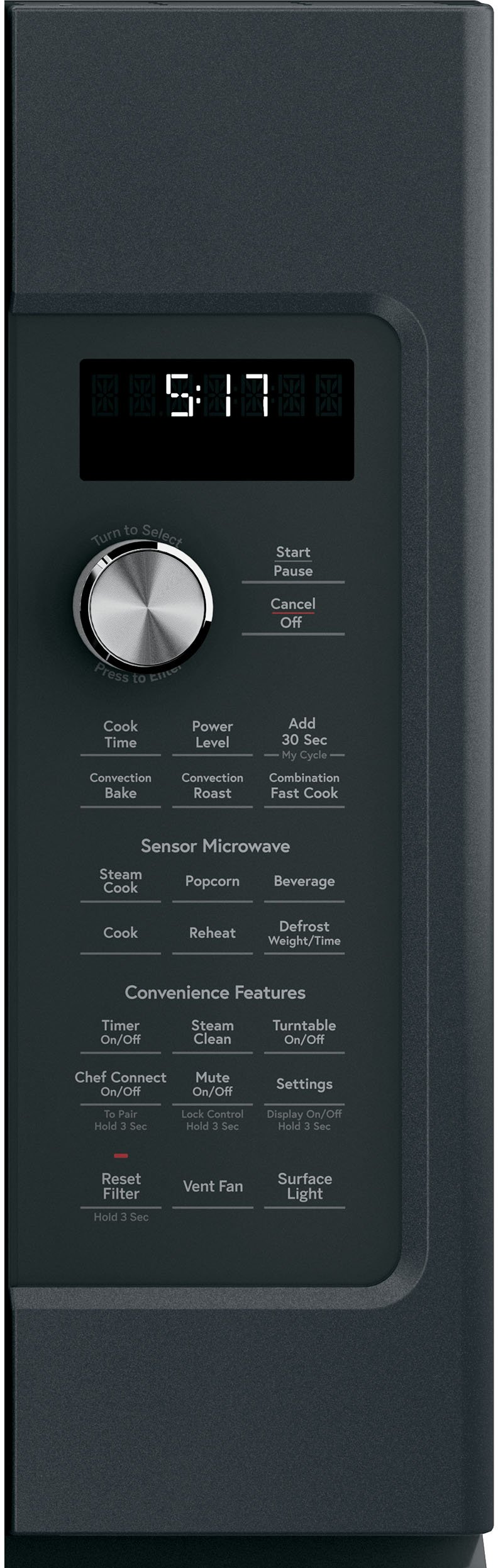CVM517P3MD1 Cafe Over the Range Microwave Oven - Matte Black-2