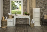 Antique White 4 Drawer File Cabinet - Hilton-3