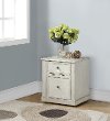 Antique Country White Rolling File Cabinet - Hilton