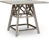 White Washed Pub Height Patio Table - Lake House