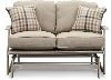 Sunbrella White Washed Glider Loveseat - Lake House