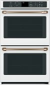 CTD90DP4MW2 Cafe 30 Inch Smart Convection Double Wall Oven - 10.0 cu. ft. Matte White