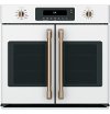CTS90FP4MW2 Cafe 30 Inch Smart French Door Single Wall Oven - 5.0 cu. ft. Matte White