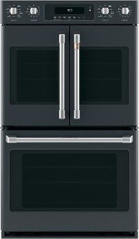 CTD90FP3MD1 Cafe 30 Inch Smart Convection Double Wall Oven with French Door - 10.0 cu. ft. Matte Black