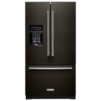 KRFF507HBS KitchenAid 26.8 cu. ft. French Door Refrigerator - 36 Inch Black Stainless Steel