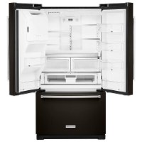KRFF507HBS KitchenAid 26.8 cu. ft. French Door Refrigerator - 36 Inch Black Stainless Steel-3