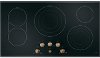 CEP70363MS2 Cafe 36 Built-In Knob Control Electric Cooktop