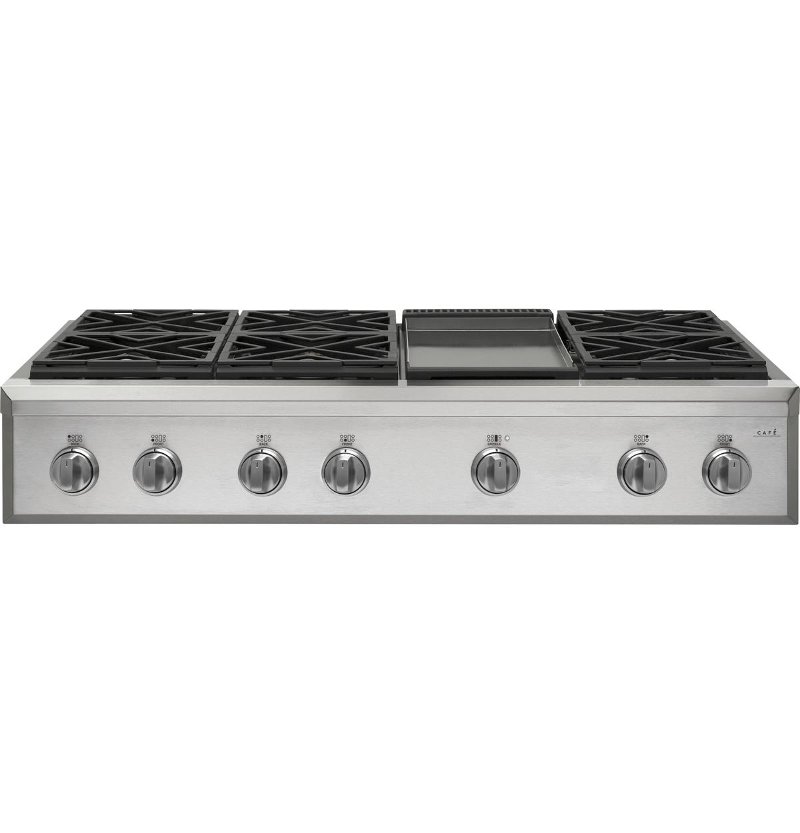 Cafe 48 Inch Gas Rangetop Stainless Steel Rc Willey Furniture