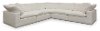 Pearl White 5 Piece Sectional Sofa - Peyton