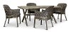 Dark Gray 5 Piece Patio Dining Set - Lakeside