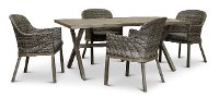 Dark Gray 5 Piece Patio Dining Set - Lakeside