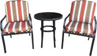 Maroon and Brown 3 Piece Bistro Set - Providence