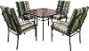 Striped Green 5 Piece Patio Dining Set - Lake Shore