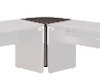 Cappuccino Brown Contemporary Corner Desk - Skylar