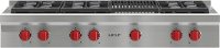 SRT486C-LP Wolf 48 Inch Sealed Burner LP Gas Rangetop with Six Burners and Infrared Charbroiler - Stainless Steel