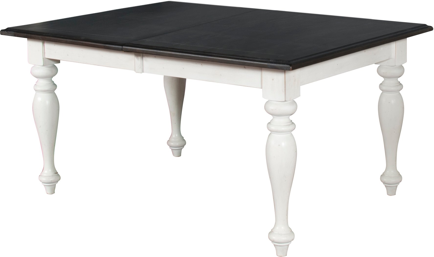 French Country White Two-Tone Dining Table - Bourbon County-1