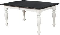 French Country White Two-Tone Dining Table - Bourbon County